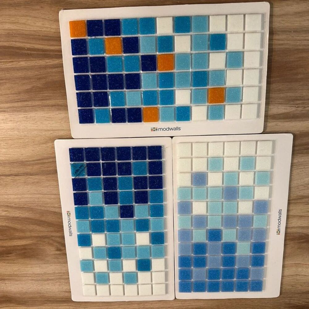 Modwalls Brio Gradient Glass Mosaic Tile Sample Lot 3  arts crafts